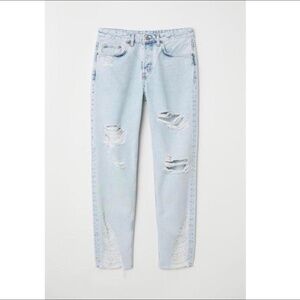 BNWT H&M Low Rise Boyfriend Ripped Jeans